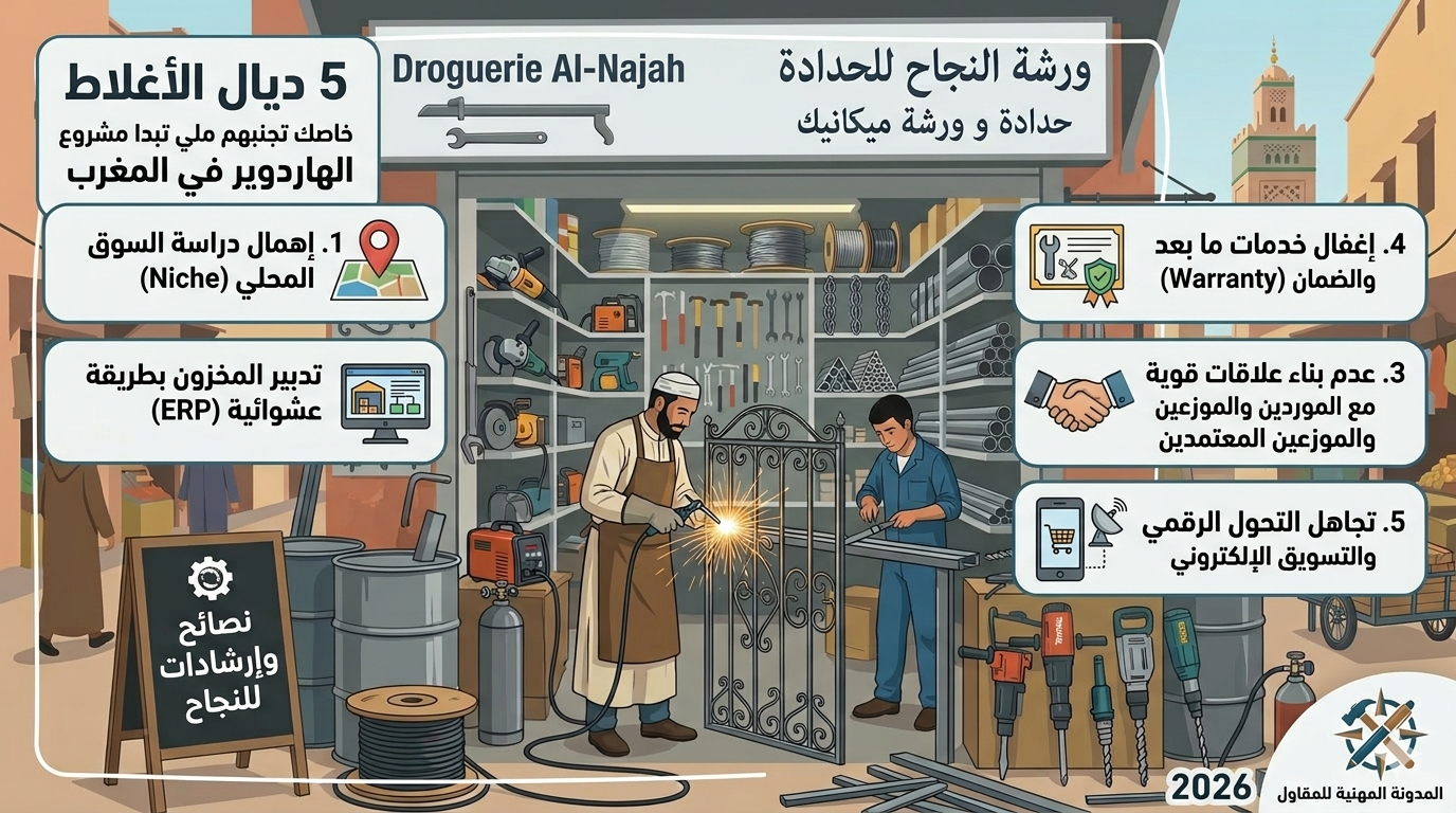 5 ديال الأغلاط خاصك تجنبهم ملي تبدا مشروع الهاردوير في المغرب